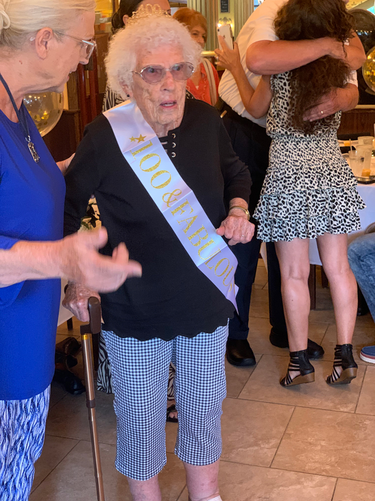 Auntie Lee at 100th birthday celebration
